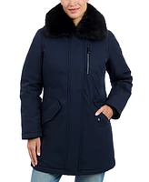 Michael Kors Women's Faux-Fur-Trim Hooded Puffer Coat