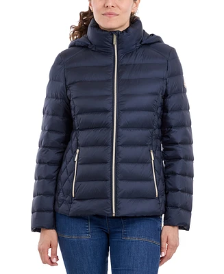 Michael Kors Women's Hooded Packable Down Puffer Coat, Created for Macy's