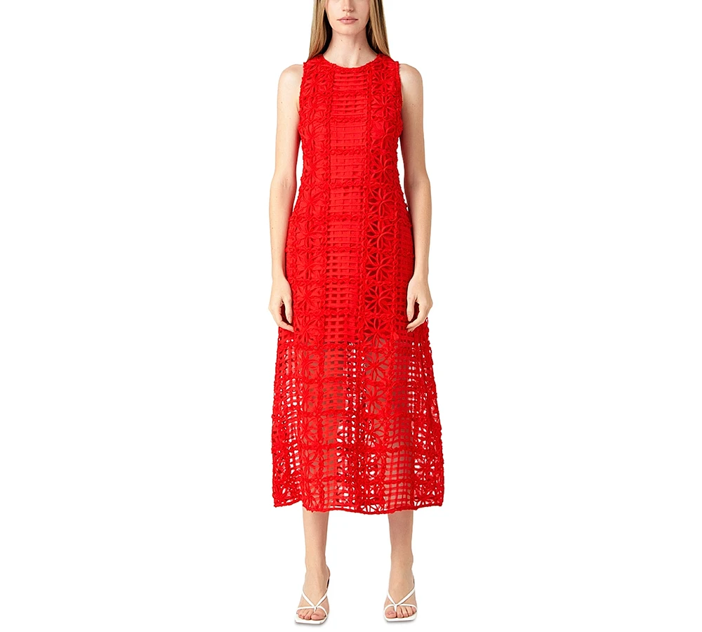 endless rose Women's Textured Maxi Dress