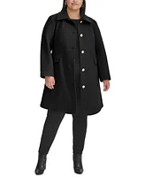 Tommy Hilfiger Plus Collared Button-Front Coat, Created for Macy's