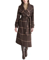 Dkny Women's Belted Wing-Collar Maxi Coat