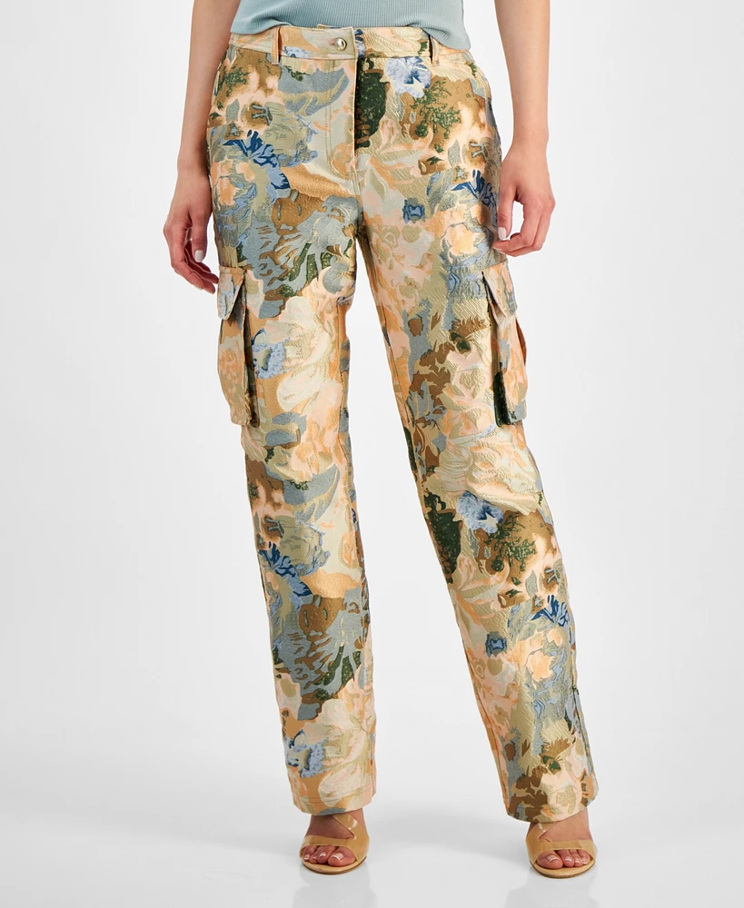 Guess Women's Ida Jacquard Cargo Pants