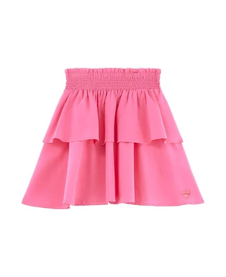 Guess Big Girls Smocked Poplin Skirt