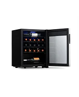 Newair Freestanding Bottle Compressor Wine Fridge in Stainless Steel