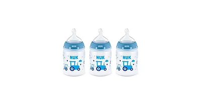 Nuk Smooth Flow Anti Colic Baby Bottle, Flowers, 5oz, 3 Pack