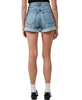 Cotton On Women's High Rise Classic Stretch Denim Short