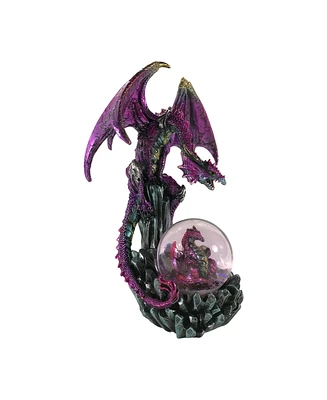 Fc Design 9"H Purple Dragon on Snow Globe Figurine Decoration Home Decor Perfect Gift for House Warming, Holidays and Birthdays