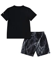 Jordan Toddler Boys Short Sleeve Dri-fit Mj Sport Set