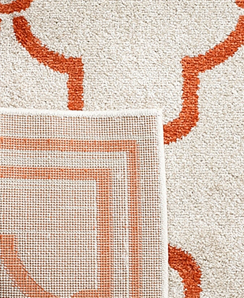 Safavieh Amherst AMT414 Beige and Orange 2'3" x 11' Runner Area Rug