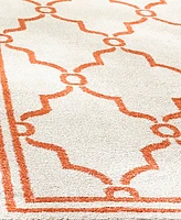 Safavieh Amherst AMT414 Beige and Orange 2'3" x 9' Runner Area Rug