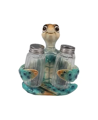 Fc Design 5.5"H Blue Sea Turtle Salt & Pepper Shaker Holder Home Decor Perfect Gift for House Warming, Holidays and Birthdays