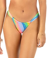 Hurley Juniors' Soft Waves Side-Strap Bikini Bottoms