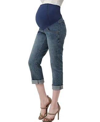 kimi + kai Maternity Jodie Stretch Boyfriend Denim Jeans