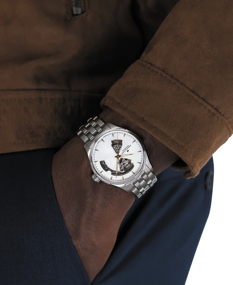 Hamilton Men's Swiss Automatic Jazzmaster Open Heart Stainless Steel Bracelet Watch 40mm