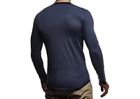 Leif Nelson Men's Longsleeve Shirt Basic Crew Neck Slim Fit Pullover Sweatshirt Long Sleeve LN8394 Xxl, Khak