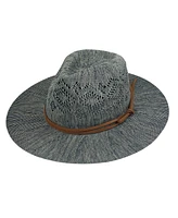 Marcus Adler Faux Trim with Packable Panama Hat