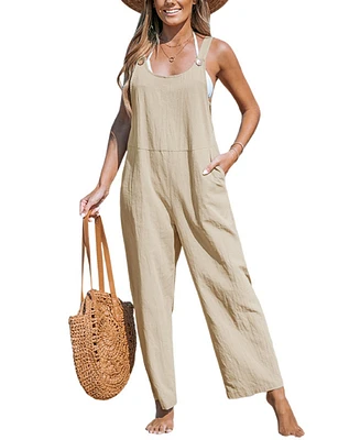 Cupshe Women's Tapered Pinafore Jumpsuit