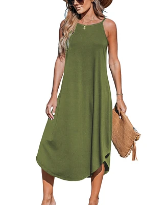 Cupshe Women's Cami Midi Cover Up Dress