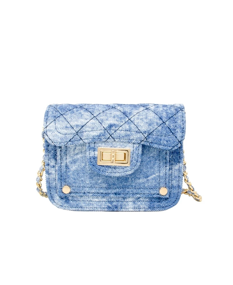 Tiny Treats + Zomi Gems Girls Tie Dye Quilted Denim Handbag