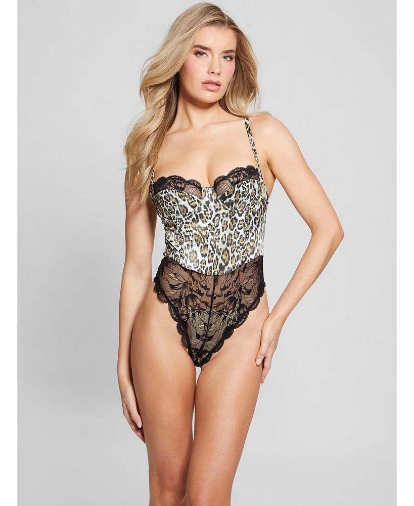 Guess Women's Stella Print Bodysuit