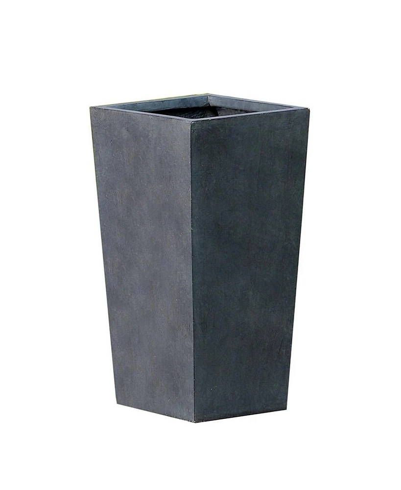 Winsome House LuxenHome Gray MgO 18.5inch Tall Tapered Planter