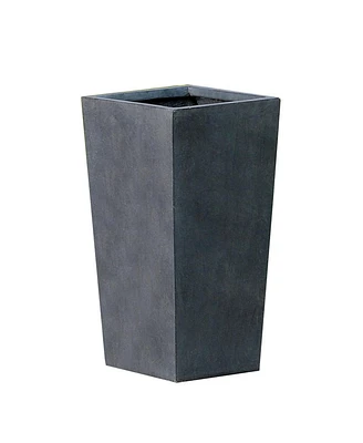 Winsome House LuxenHome Gray MgO 18.5inch Tall Tapered Planter