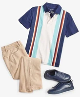 Epic Threads Little Big Boys Striped Polo Slim Traverntine Jeans Created For Macys