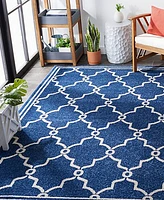 Safavieh Amherst AMT414 Navy and Beige 6' x 9' Area Rug