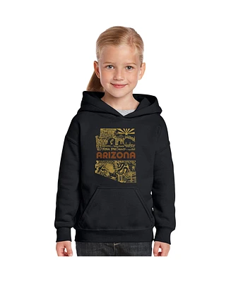 La Pop Art Girls Word Hooded Sweatshirt - Az Pics