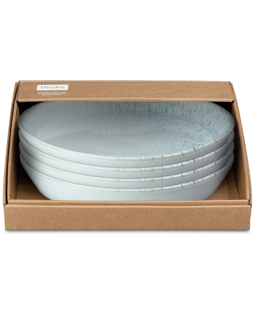 Denby Kiln Collection Stoneware Coupe Dinner Plates, Set Of 4