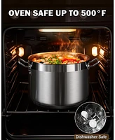 Cooks Standard Stockpots Stainless Steel, 11 Quart Professional Grade Stock Pot with Lid, Silver