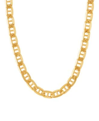Italian Gold Polished Mariner Link Chain Necklace Collection In 14k Gold 5.5mm