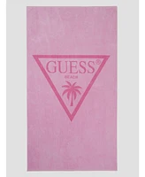 Guess Women's Palm Triangle Logo Beach Towel