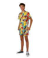 OppoSuits Big Boys 2 Pc Summer Pikachu Shirt and Shorts Set