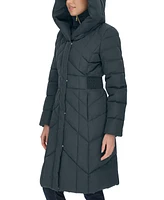 Cole Haan Women's Bibbed Hooded Puffer Coat