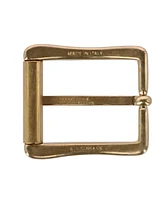 Trafalgar Men's 35mm Italian Brass Antique Gold Roller Buckle