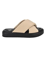 Calvin Klein Women's Evey Criss-Cross Slip-On Sandals