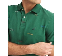 Nautica Men's Classic-Fit Logo-Print Performance Polo Shirt