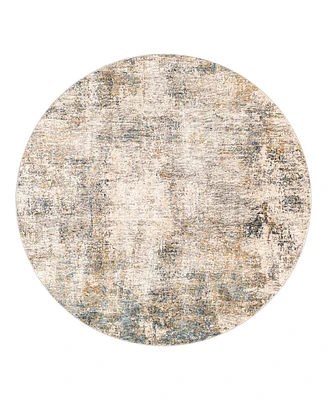 Surya Cardiff Cdf-2304 7'10x7'10 Round Area Rug - Gray