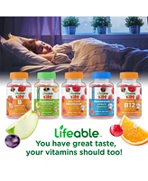 Lifeable Kids Melatonin 1 mg Gummies - Falling Asleep And Staying Asleep - Great Tasting Natural Flavor, Dietary Supplement Vitamins - 60 Gummies