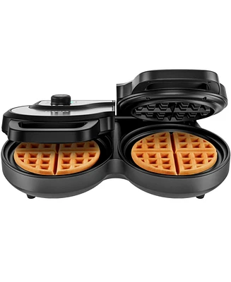 Chefman Double 6" Waffle Maker w/ Shade Selector, Non Stick Plates