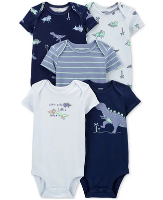 Carter's Baby Boys and Girls 5-Pc. Short Sleeve Bodysuits Set