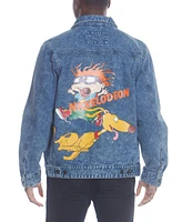 Members Only Men's Chucky Placement Nickelodeon Denim Jacket