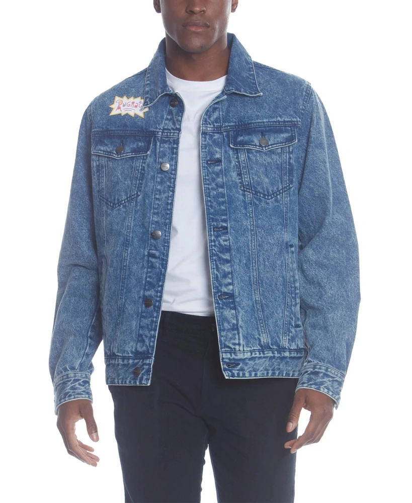 Members Only Men's Chucky Placement Nickelodeon Denim Jacket