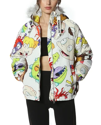 Members Only Women's Nickelodeon Snorkel Bomber Jacket