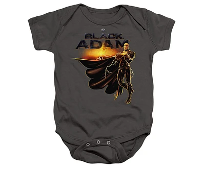 Black Adam Baby Girls Logo With Character Snapsuit