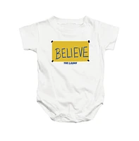 Ted Lasso Baby Girls Baby-Girls Believe Sign Snapsuit