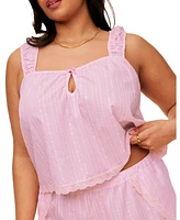 Adore Me Plus Christabel Pajama Cami & Shorts Set