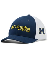 Columbia Youth Navy Michigan Wolverines Collegiate Pfg Snapback Hat