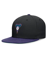 Nike Men's Black/Purple Arizona Diamondbacks Rewind Cooperstown True Performance Fitted Hat